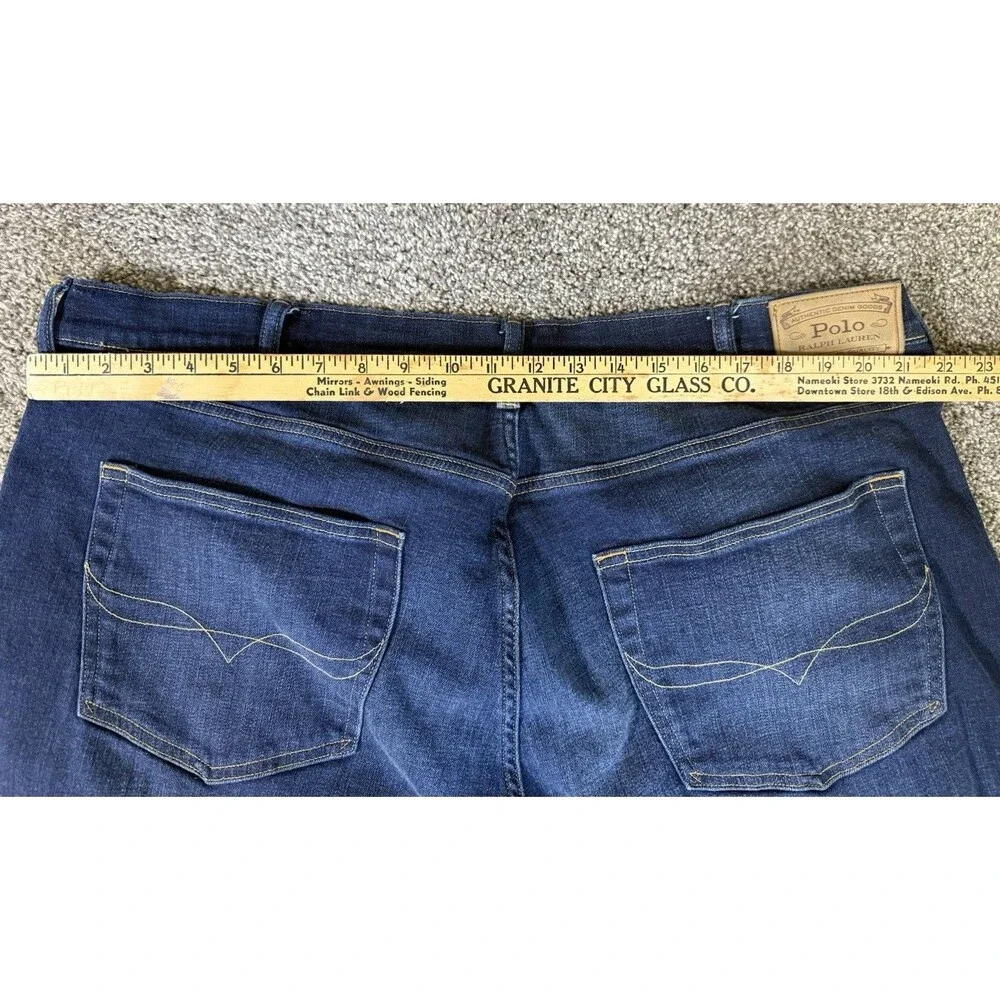 Polo Ralph Lauren Hampton Relaxed Straight Jeans Men’s 44x32 Dark Wash Stretch